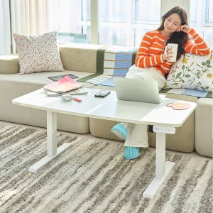 제닉스 아레나 거실테이블 높이조절 듀얼핏 모션데스크 사각형 1200