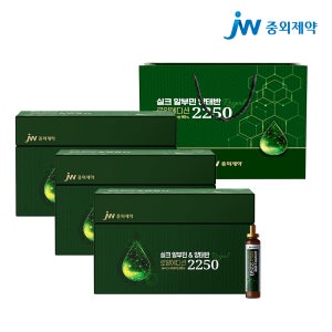 JW중외제약 실크 알부민 양태반 로얄 에디션 마시는 액상형 2250 15포, 3개