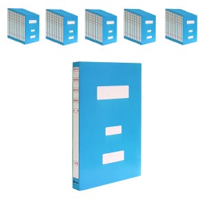 종이 정부화일 A4, 50매, 대용량-청색