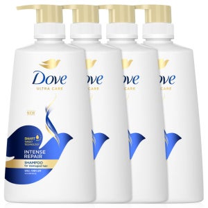 도브 샴푸 대용량 인텐스 샴푸린스 680ml 4개 스칼프 퍼퓸 컨디셔너 두피 단백질 샴프