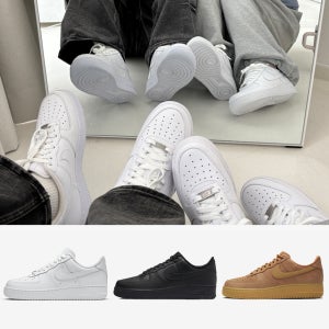 나이키 에어포스 1 07 로우 화이트 올백 올검 된장포스 국내매장판