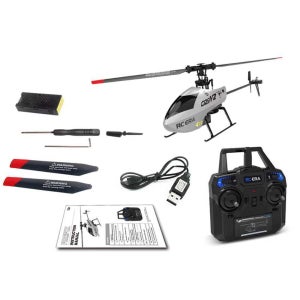 헬리콥터 RC 원격조종 항공기 헬기 BO105 블루 연습 2배터리 풀셋