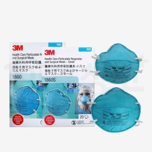 3M N95 1860 마스크 의료용 방진 방독면 마스크 새부리형 위생 면 1팩 20개
