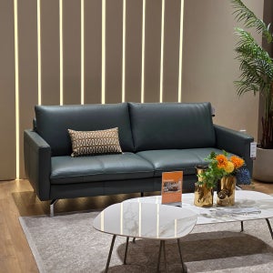 전시품 나뚜찌에디션스 프리무라 딥그린 3인 가죽소파