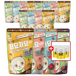(+샘플사료3봉) 캐츠랑 저요저요 이빨과자 콤보, 150g, 20개
