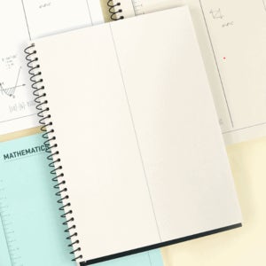 핑크풋 2분할 수학 연습장 반반 공책 풀이장 계산 연습 오답 정리 초중고 신학기 준비물