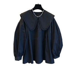 빅카라셔프 빅사이즈 블라우스 오버핏 퍼프 긴팔