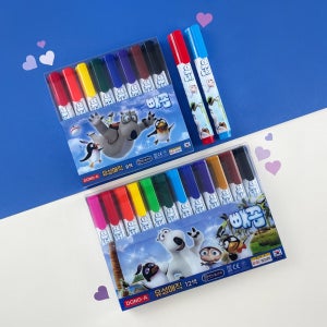 남아용 유성매직 8색 12색 디자인랜덤