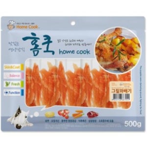 홈쿡 강아지 숯불 그릴 꽈배기 간식 500g