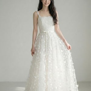 판매 비즈 스냅드레스 웨딩촬영 스튜디오 야외 2부드레스 셀프웨딩 D221-L