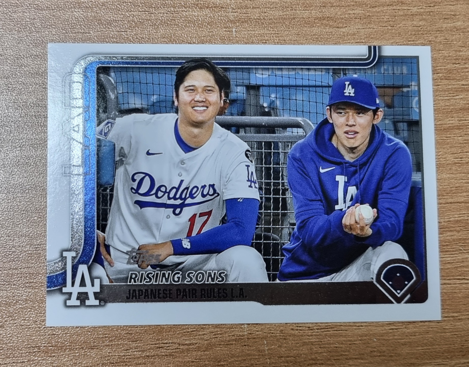 오타니 쇼헤이/사사키 로키 2025 Topps Update Rising Sons US269 MLB카드