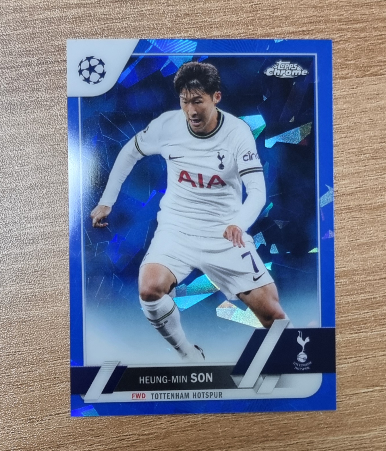 손흥민 2022-23 Topps Chrome Sapphire UEFA Club No-5 축구카드