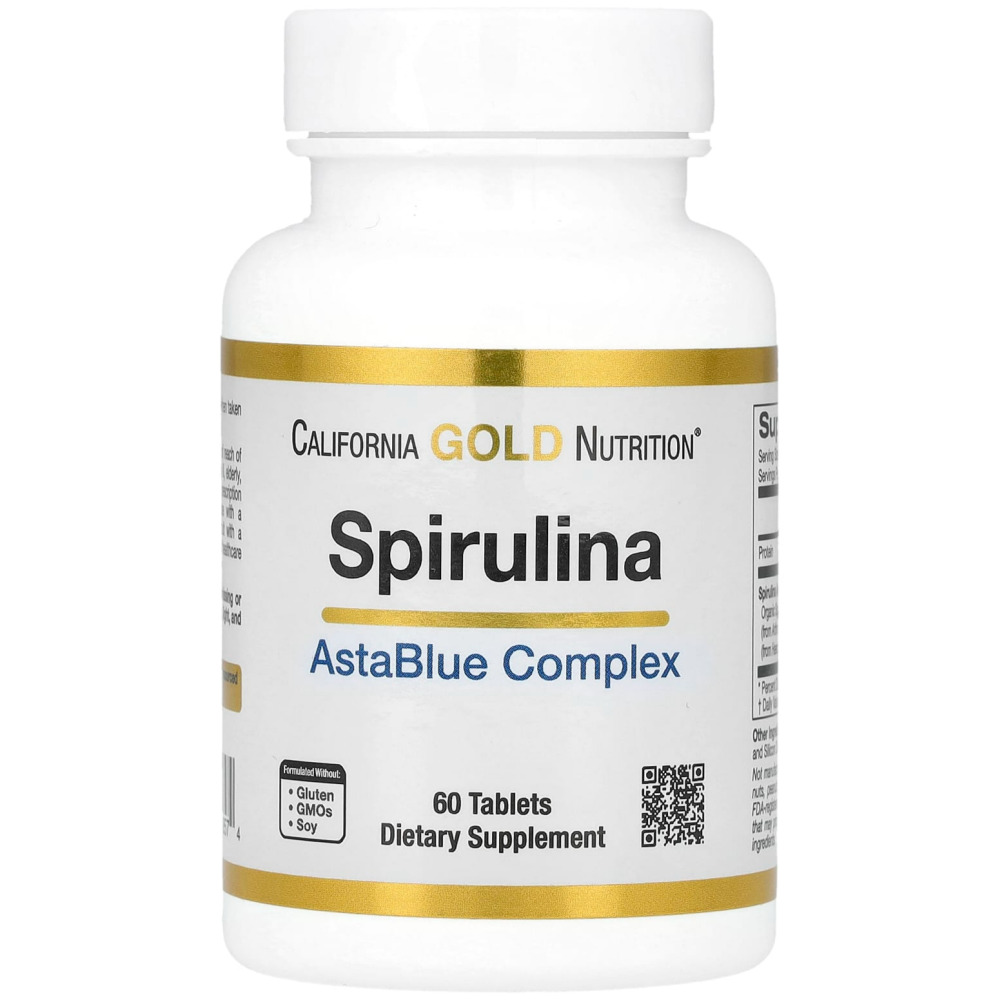 캘리포니아골드뉴트리션 스피룰리나 Spirulina <b>아스타블루 복합체</b> 60정