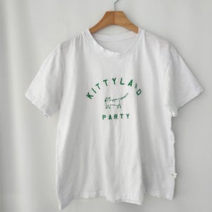 면100 셔츠 조끼 레이어드용 이너티 핏예쁜 자수 워싱 면티 66반 루즈핏