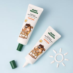 앙또미뇽 판테놀 아기 선크림 선앰플 무기자차 어린이 키즈 유아 이지워시 50ml, 2개