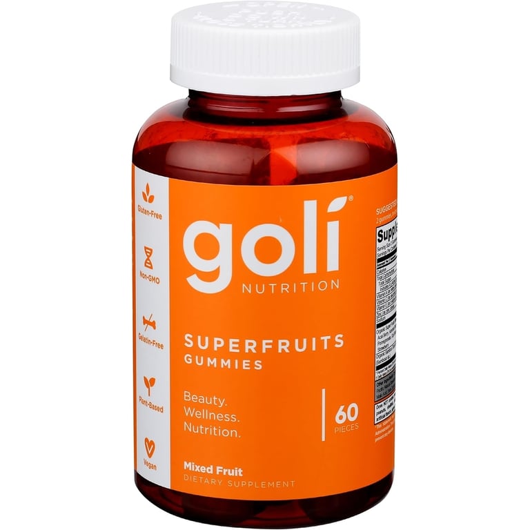 <b>골리 뉴트리션</b> 혼합 과일 슈퍼프루트 구미 60 CT