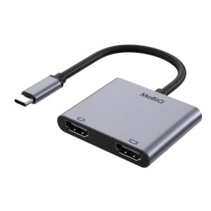 모비큐 EM-2HP 듀얼타입 USB-C HDMI 2 in 1 멀티허브
