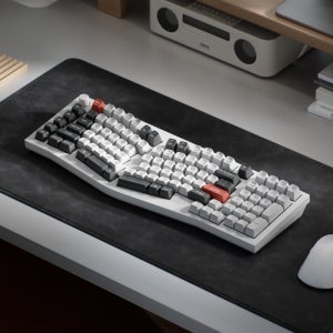 키크론 Q13 울트라 Ultra 8K 알루미늄 무선 인체공학 키보드 화이트, 바나나축