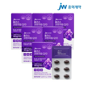 JW중외제약 플러스 코엔자임 Q10 500mg 30캡슐, 6개