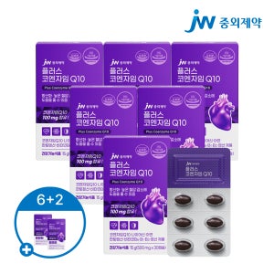 JW중외제약 플러스 코엔자임 Q10 500mg 30캡슐, 6개