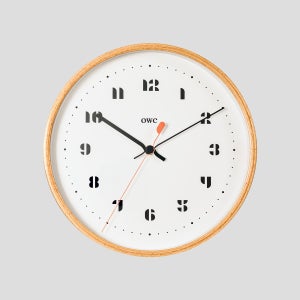 OWC시계 무소음 모빌 비치우드 벽시계 OWA-1023
