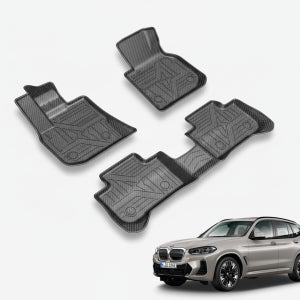 제플릭스 TPV 카매트 TPE카본 발매트 BMW iX3 1열+2열 풀세트