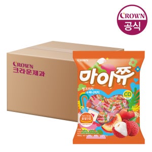 크라운 마이쮸 핑크리치+써니피치 트위스트 284gx10개