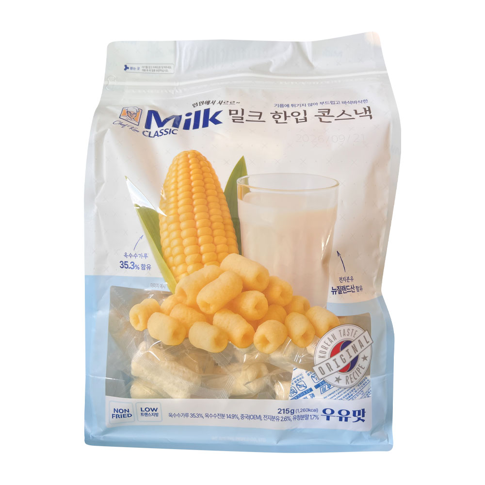 밀크한입 콘스낵 아이들 간식 어린이집 답례품