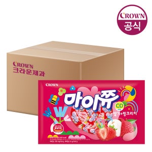 크라운 마이쮸 딸기+핑크리치 720gx6개