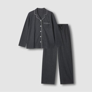 [JAJU/자주] 여 스마트 코튼 10부 파자마 세트_챠콜