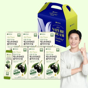 [6박스] 네이처드림 리얼 유기농 엑스트라버진 올리브오일 스틱 14포 6박스 + 선물박스 동봉