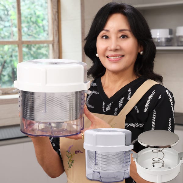2026년 신형 하이로 빅스텐 매직 짤순이 골드 2.4L 304스테인리스 음식 식품 오이지 나물 두부 야채 수동 요술 대용량 프리미엄 홍여진 염경환 1세트