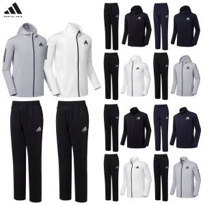아디다스 컴뱃스포츠 마샬아츠 트레이닝복 세트 TR140 남녀공용 후드집업 단체복 런닝복