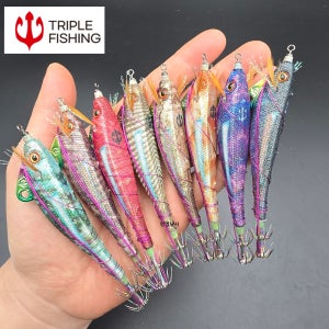 트리플 이카마린 조개 삼봉 에기 조개트릭 심해 갑오징어 에기 한치 생미끼