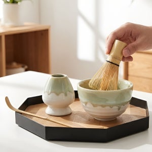 말차 차선 도구 세트 다도구 차시 다완 차도구