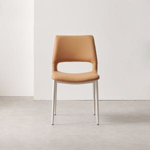 실리콘가죽 카페 매장 식당 업소용 디자인체어 네일샵 상담실 의자 노마드 카멜