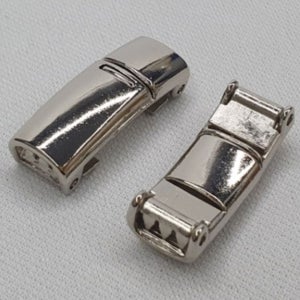 자석신발끈 무매듭 실버한쌍 신발끈고정클립