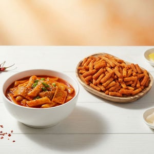 매콤달달한 떡볶이 스낵 350g 주전부리 사무실 탕비실 간식 떡볶이맛과자 매운맛과자 술안주