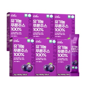 100% 유기농 임산부식이섬유 푸룬주스 쾌변 변비주스 14포x6박스 84포 푸룬스틱 농축액