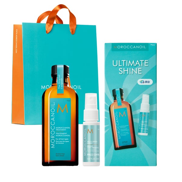 [네이버단독] 얼티메이트 샤인 키트 (모로칸오일 트리트먼트 100ml+프리즈 실즈 스프레이 20ml+펌프+쇼핑백)
