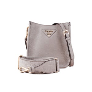 프라다 레더 미니 여성 숄더백 그레이 1BH191 2DKV F03QH