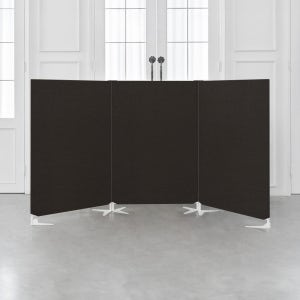 이브 스탠드 인테리어 공간분리 이동식 칸막이 가벽 가림막 파티션 3단, 2colors