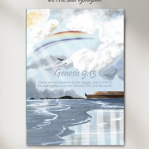 성경말씀 아트포스터 약속의 무지개 A2 A3