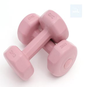 판다제이미 컬러 육각 아령 2kg 핑크 2P 예쁜덤벨 뎀벨