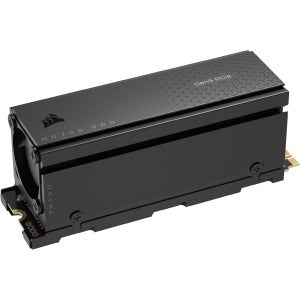 Corsair MP700 PRO 에어쿨러 2TB M.2 PCIe Gen5 x4 NVMe 2.0 SSD - 2280 최대 12400MB/sec 순차 읽기 고밀도 TLC NAND 블랙