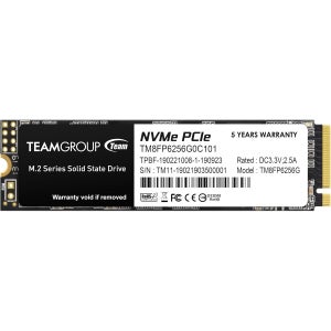 TEAMGROUP MP33 256GB SLC Cache 3D NAND TLC NVMe 1.3 PCIe Gen3x4 M.2 2280 SSD 읽기/쓰기 최대 1600/1000MB/s