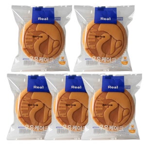 천원빵 탕비실간식 리얼우유케이크 학교간식 수련회간식 대용량빵 90g, 1개입, 5개