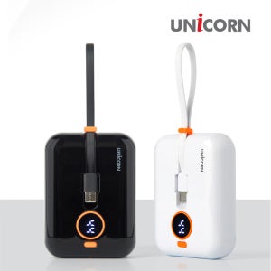유니콘 PB-VC100 10,000mAh 보조배터리 C타입/8핀 동시충전가능 잔량LED표시
