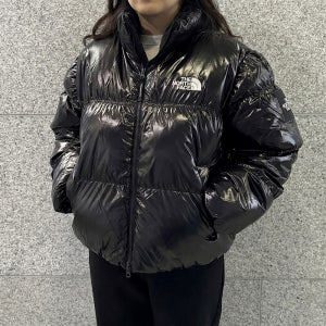 국내매장판 노스페이스 화이트라벨 여성용 패딩 다운 엘라 글로시 경량