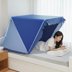 수면텐트 실내 방한 방풍 접이식 가정용 수면돔 1인용 외풍차단 난방텐트 싱글